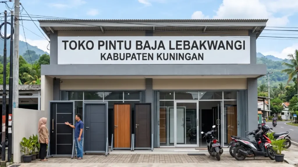 Toko Pintu Baja Lebakwangi kabupaten KUNINGAN