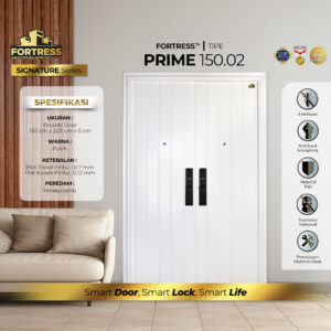Pintu Fortress Tipe PRIME 150.02 Bahan Baja Warna Putih